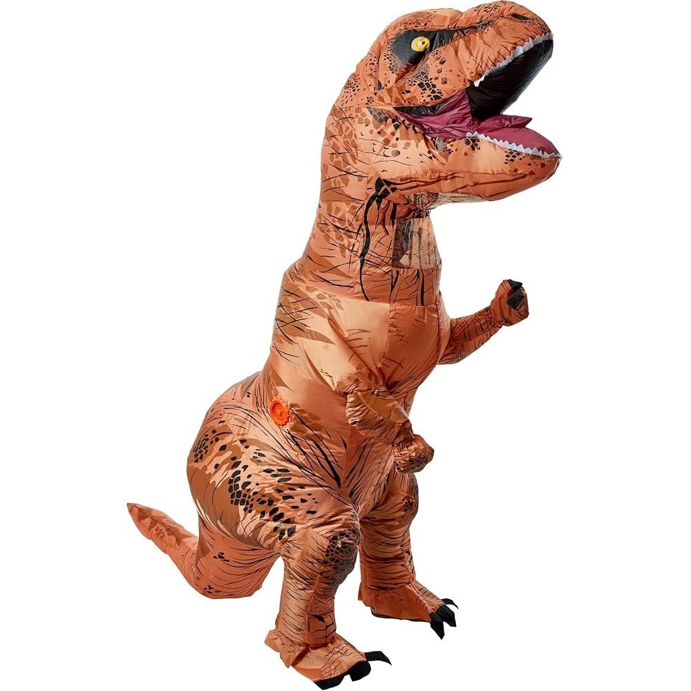 Rubies Jurassic Age Inflatable T-Rex Teen Costume Brown One Size 700430